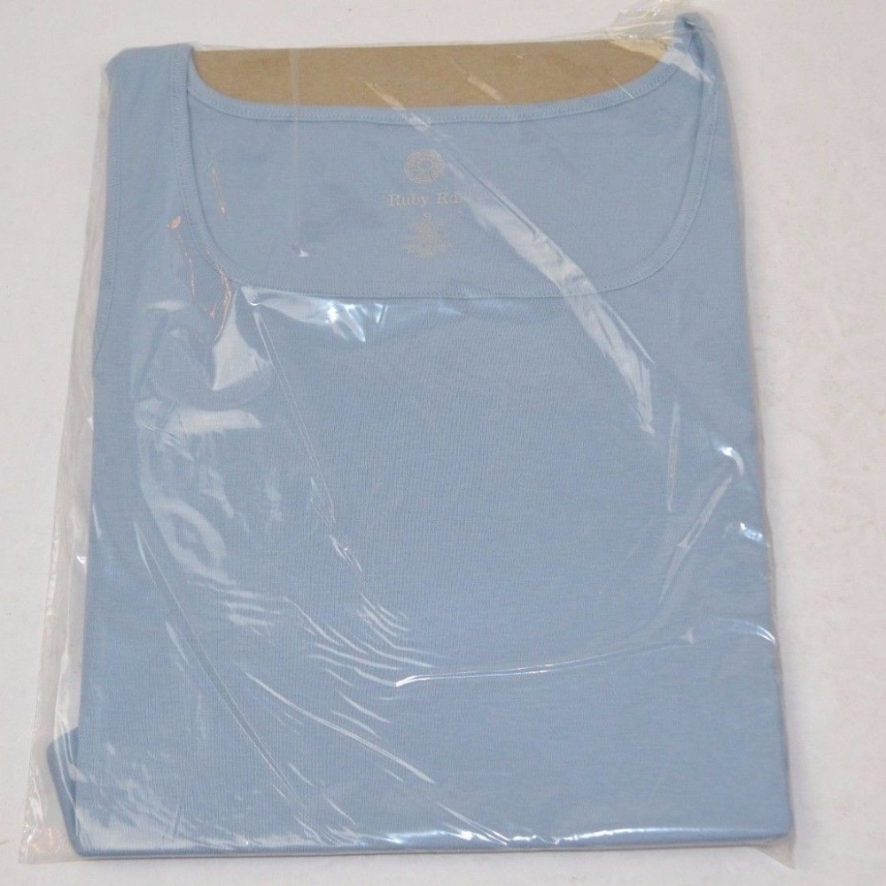 Ruby Rd. Square Neck Cotton Rib Tank - Picture 3 of 4